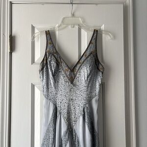 Riva Designs Silver Dress with Embellishments